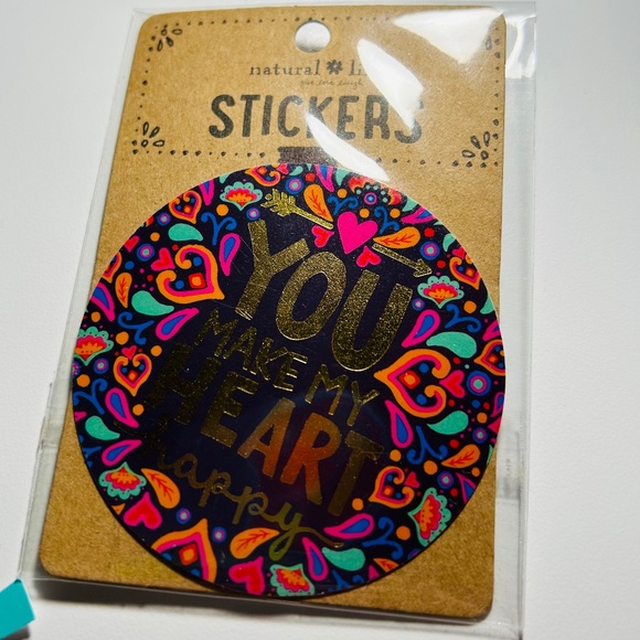 2 Natural Life Vinyl Stickers + 1 Magnet + misc. stickers & a 2023 postcard - Picture 2 of 5